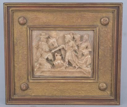 Alabaster relief from Mechelen – biblical...