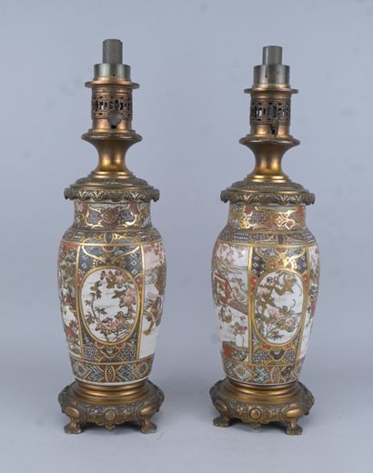Kutani Oil Lamps, Japan, 19th century

A...