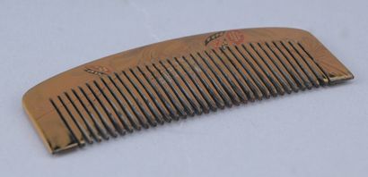 Japanese maki-e lacquer kushi – early 20th...