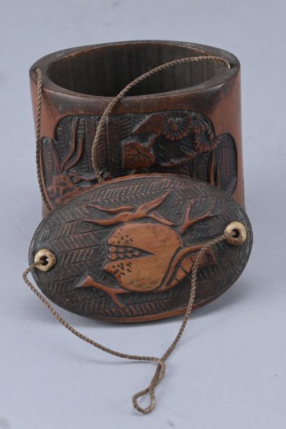 Carved bamboo tonkotsu, Japan, 19th century

Japanese...