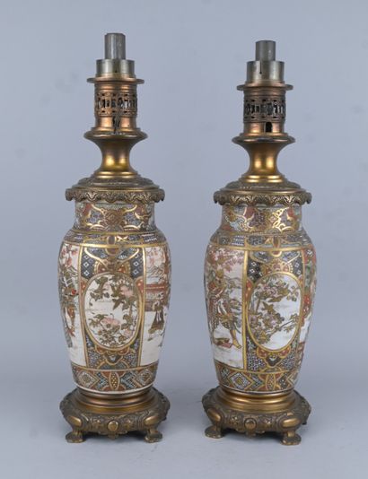Kutani Oil Lamps, Japan, 19th century

A...