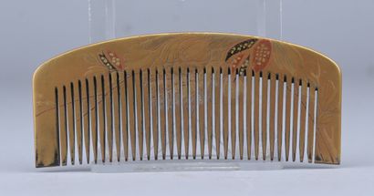Japanese maki-e lacquer kushi – early 20th...