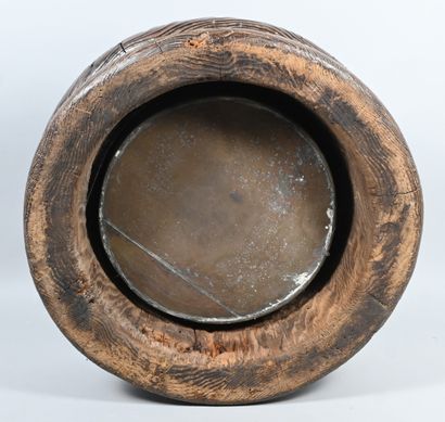 Wooden Hibachi with Metal Bowl - Japan -...