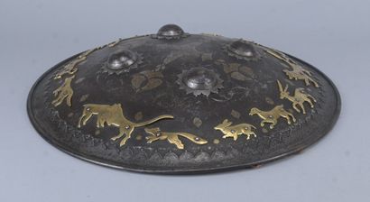 Indo-Persian “Dhal” Shield – Steel with Koftgari...