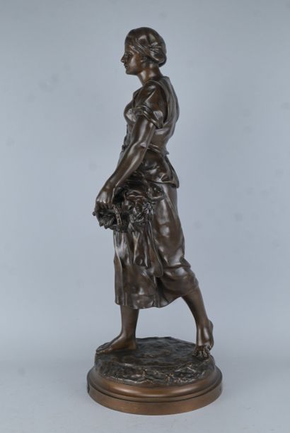 Émile Picault – Fishmonger – Bronze, late...