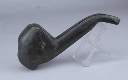 Pipe en écume de mer avec écran - argent...