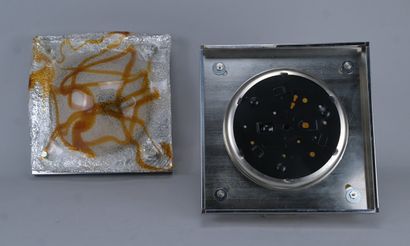 Murano – Paire d'appliques en verre, vers...
