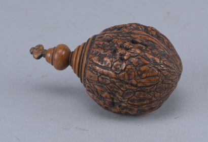 Tabatière en coquille de noix – bouchon en...