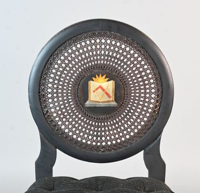 Liège – Set of 4 Masonic chairs – 19th century

Set...