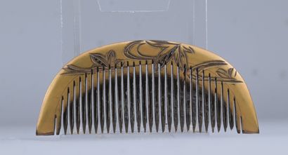 Japanese maki-e lacquer kushi – early 20th...