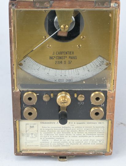 J. Carpentier – magneto ohmmeter – circa...
