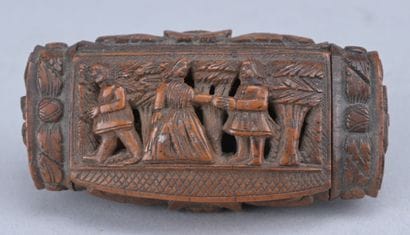 Tabatière en corozo sculpté – XIXe siècle

Tabatière...