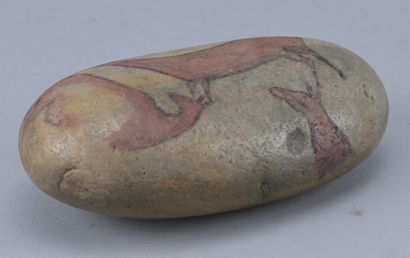 Painted Stone with Animal Motifs, 20th Century

A...