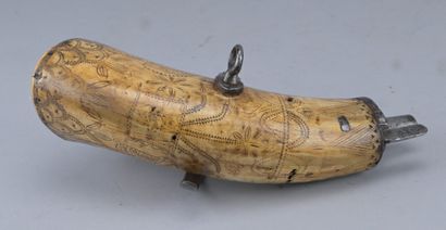 Engraved Horn Powder Flask – 17th Century

A...
