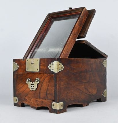 Wooden Mirror Box - China - Qing Dynasty...