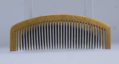 Japanese maki-e lacquer kushi – early 20th...