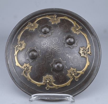 Indo-Persian 'Dhal' Shield - Koftgari Steel...