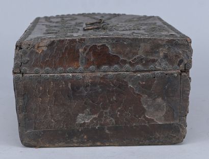 Wedding Chest—Wood Covered in Leather—17th/18th...