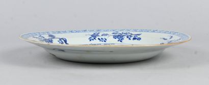 Blue-and-white Chinese porcelain plate, 18th...