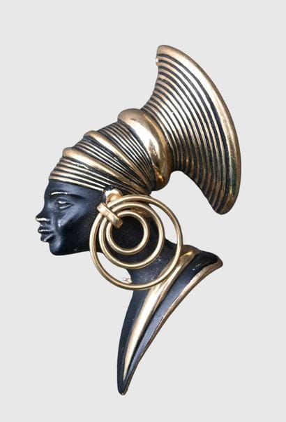 Gold-Plated Blackamoor Brooch – circa 1960

A...