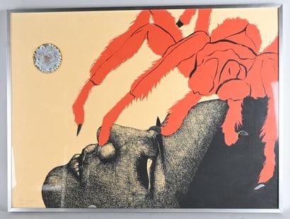Paul Van Hoeydonck (°1925) - Surrealist composition,...
