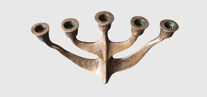 Horst Dalbeck – Brutalist Bronze Candlestick

A...