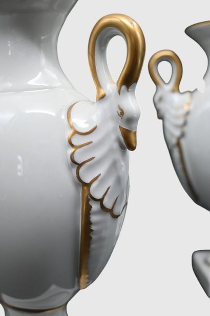 Pair of Limoges porcelain vases, 20th century

Pair...