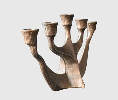 Horst Dalbeck – Brutalist Bronze Candlestick

A...