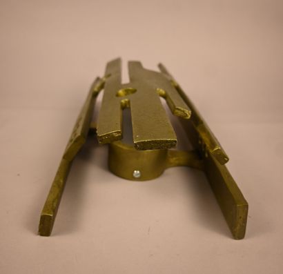 Pair of modernist wall sconces, aluminum,...