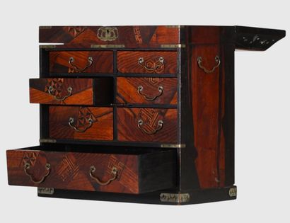 Kusuri-dansu – apothecary cabinet – Meiji-period...