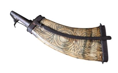 Engraved horn powder, XVIIᵉ century
Powder...