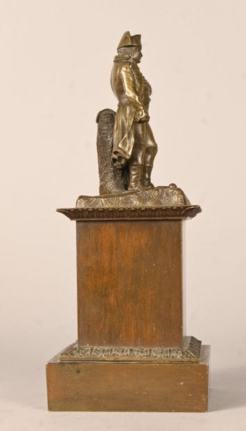 Napoleon Bonaparte, bronze sculpture on base,...