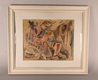 Maurice Boel - Abstract composition with...