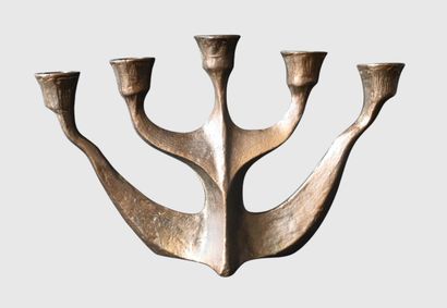 Horst Dalbeck – Brutalist Bronze Candlestick

A...