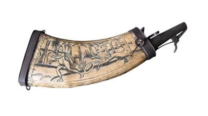 Engraved horn powder, XVIIᵉ century
Powder...