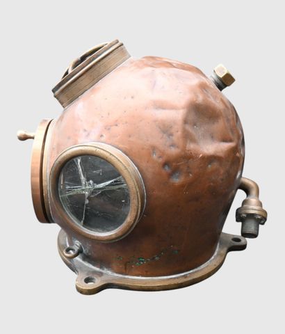 Copper diving helmet, early 20th century

A...