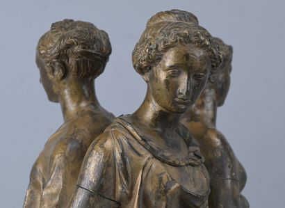 Cast bronze group of the Three Graces, after...