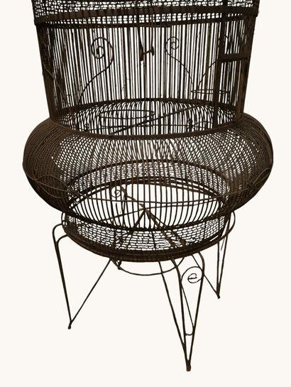 Large wrought-iron birdcage, early 20th century
Large...