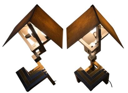Lumica - Pair of large table lamps, Barcelona,...