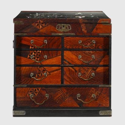 Kusuri-dansu – apothecary cabinet – Meiji-period...