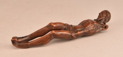 Corpus du Christ en bois fruitier, XVIIe–XVIIIe...