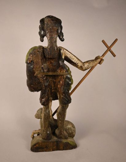 Saint Jean-Baptiste au mouton, sculpture...