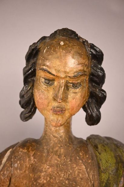 Saint Jean-Baptiste au mouton, sculpture...