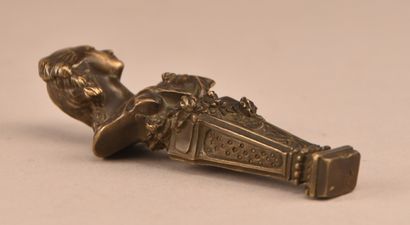 Cachet en bronze au buste de Marie-Antoinette...