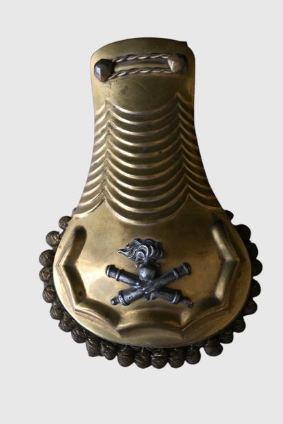 Épaulettes d’officier d’artillerie, XIXe...