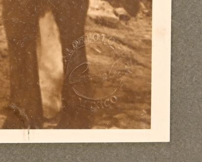 Photographie ancienne – scène au Mexique...