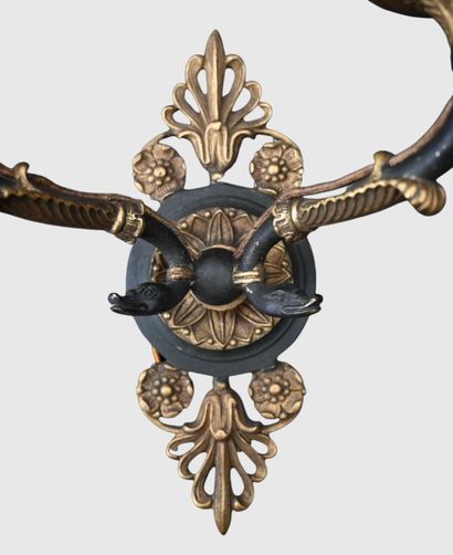 Paire d’appliques Empire en bronze, XIXe...