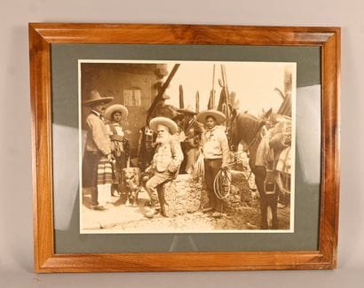 Photographie ancienne – scène au Mexique...