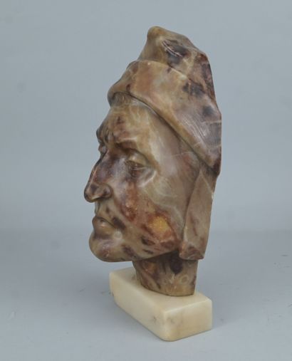 Buste de Dante Alighieri en albâtre, début...