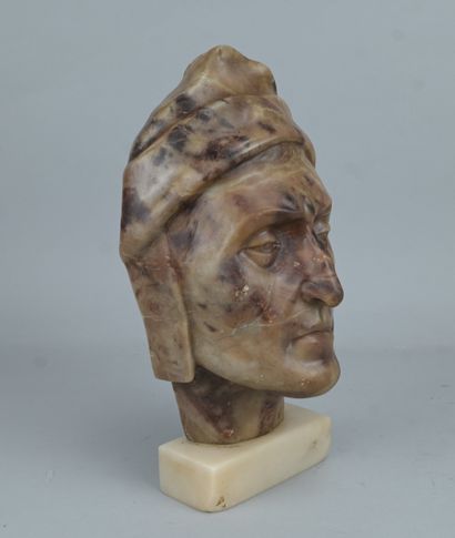 Buste de Dante Alighieri en albâtre, début...